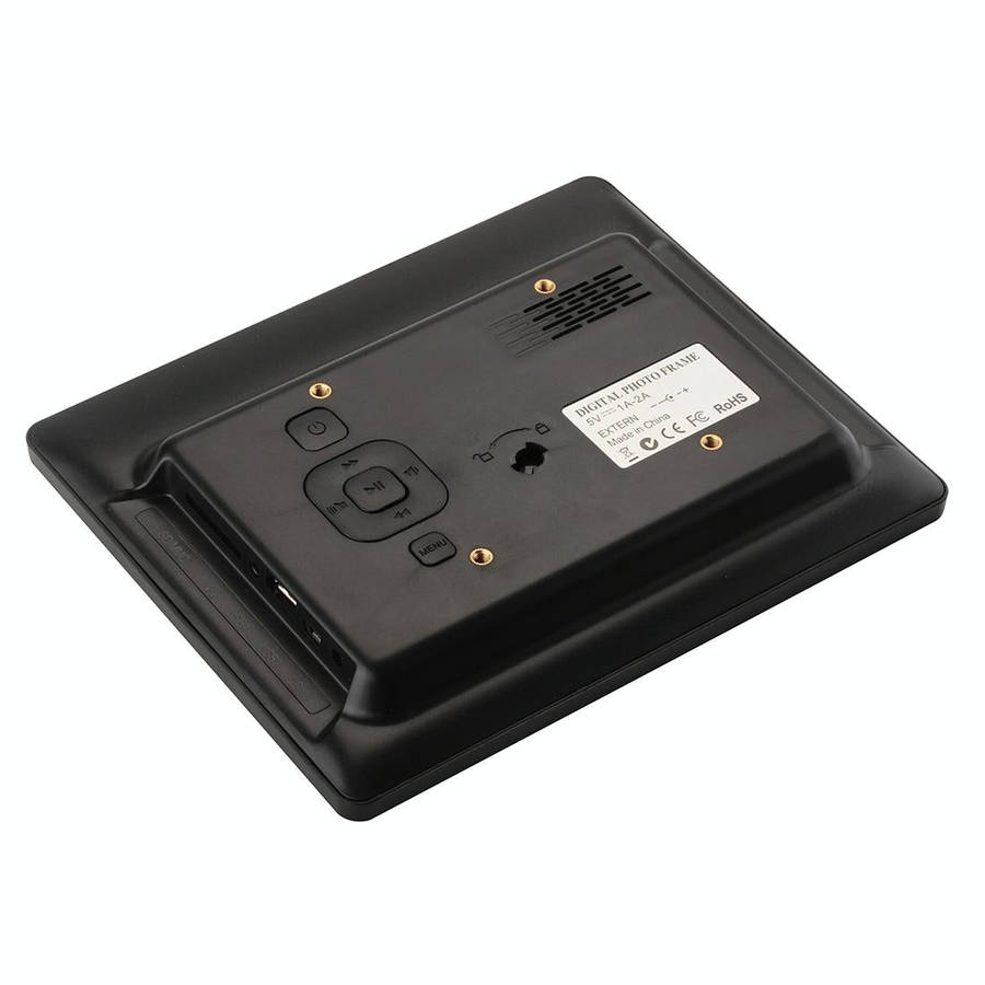 8 inch LED Display Multi-media Digital Photo Frame with Holder & Music & Movie Player, Support US...