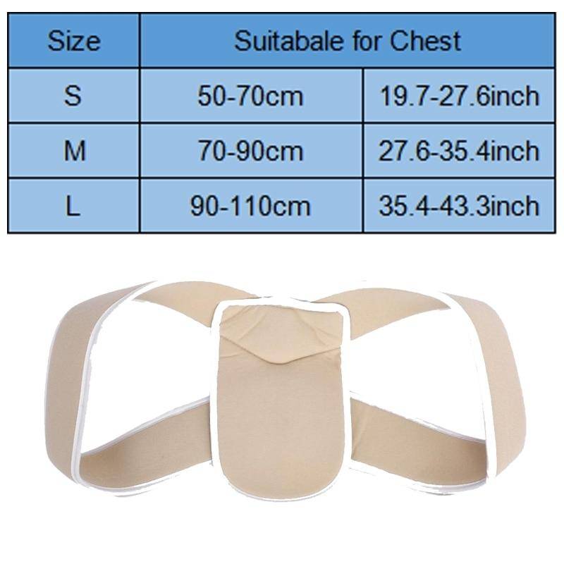 Adjustable Upper Back Shoulder Support Posture Corrector Adult Corset Spine Brace Back Belt, Size...
