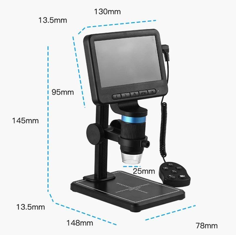 5 Inch Electron Microscope 1080P HD USB Repair Inspection Magnifying Glass