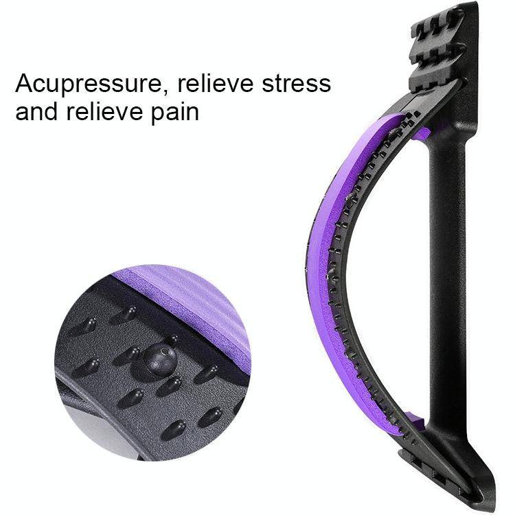 Lumbar Traction Stretching Device Posture Corrector Waist Support Spine Pain Relief Back Massage ...