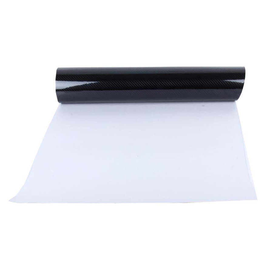 5D High Gloss Carbon Fiber Car Vinyl Wrap Sticker Decal Film Sheet Air Release, Size: 152cm x 50c...