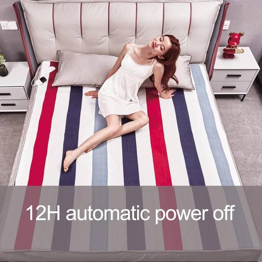150x120cm Single Control Adjustable Temperature Electric Blanket Electric Mattress(EU Plug)