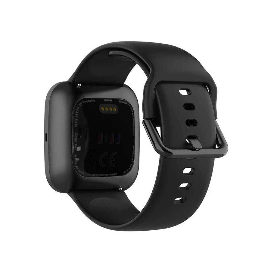 23mm Color Buckle Silicone Wrist Strap Watch Band for Fitbit Versa 2 / Versa / Versa Lite / Blaze...