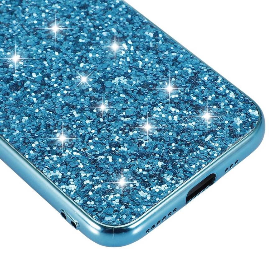Glitter Powder Shockproof TPU Protective Case for iPhone 11(Blue)