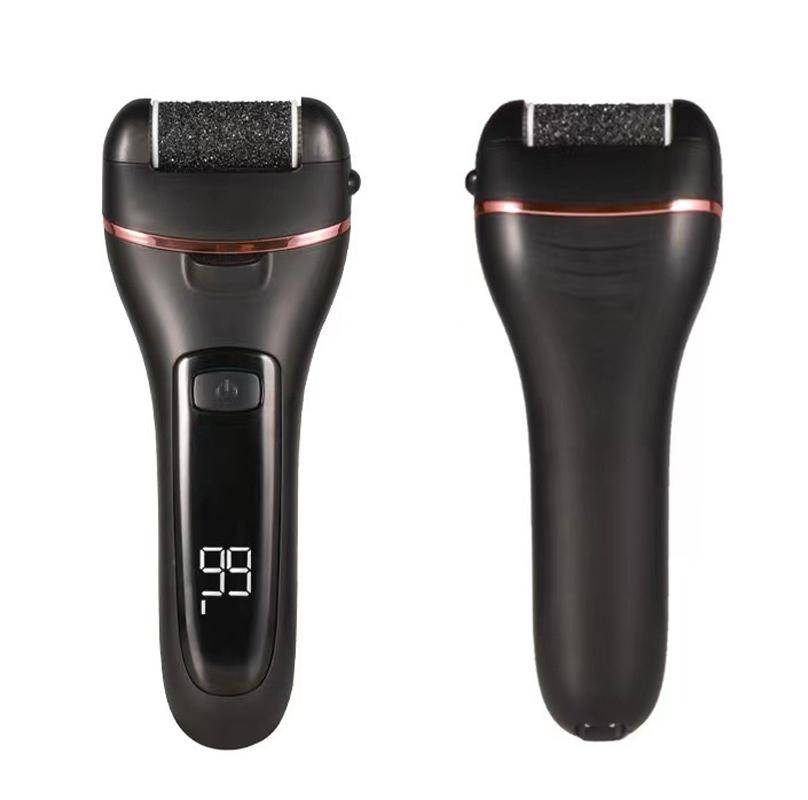 Electric Foot Grinder Digital Display Rechargeable Pedicure Peeling, Color: White