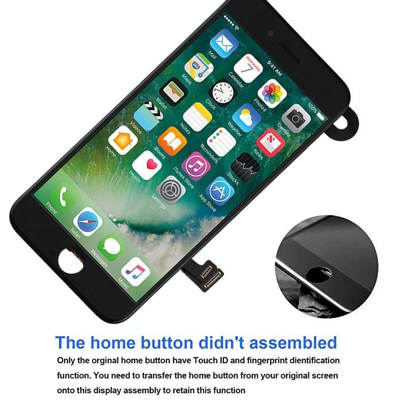 TFT LCD Screen for iPhone 7 with Digitizer Full Assembly include Front Camera (White)