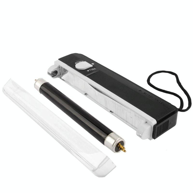 Handheld Blacklight UV Lamp & LED Flashlight, Verify Hidden Security Features On banknotes and Pa...