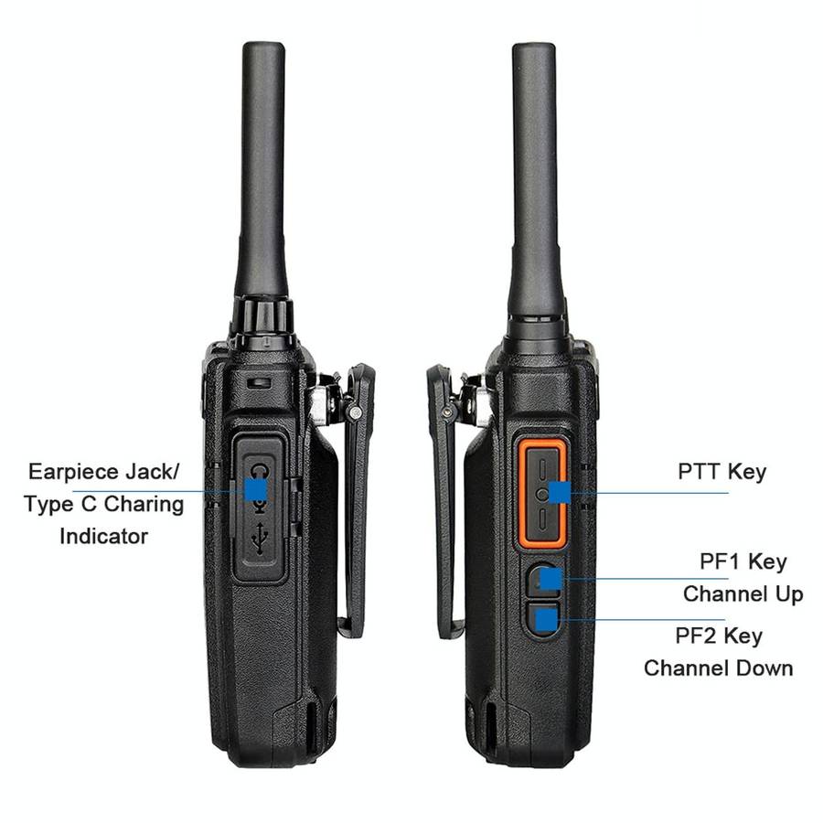 RETEVIS RB637 EU Frequency PMR446 16CHS License-free Two Way Radio Handheld Bluetooth Walkie Talk...