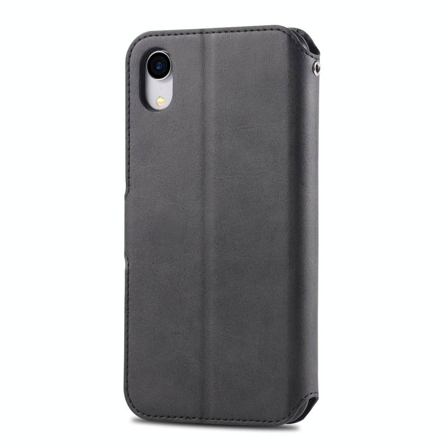 For iPhone XR AZNS Calf Texture Magnetic Horizontal Flip PU Leather Case with Holder & Card Slots...