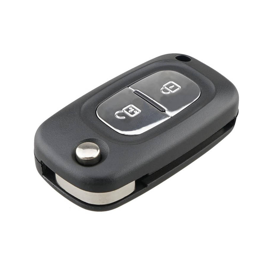For RENAULT Clio / Megane / Kangoo / Modus Car Keys Replacement 2 Buttons Car Key Case with Folda...