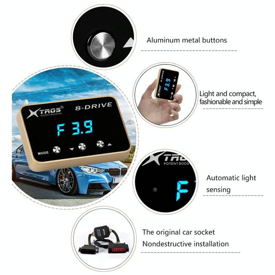 For Ford Ranger 2012-2020 TROS 8-Drive Potent Booster Electronic Throttle Controller Speed Booster