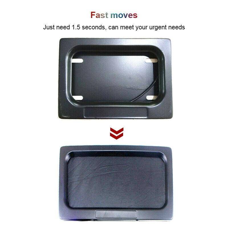 US Motorcycle License Plate Cover Frame Roller Blind License Plate Bracket