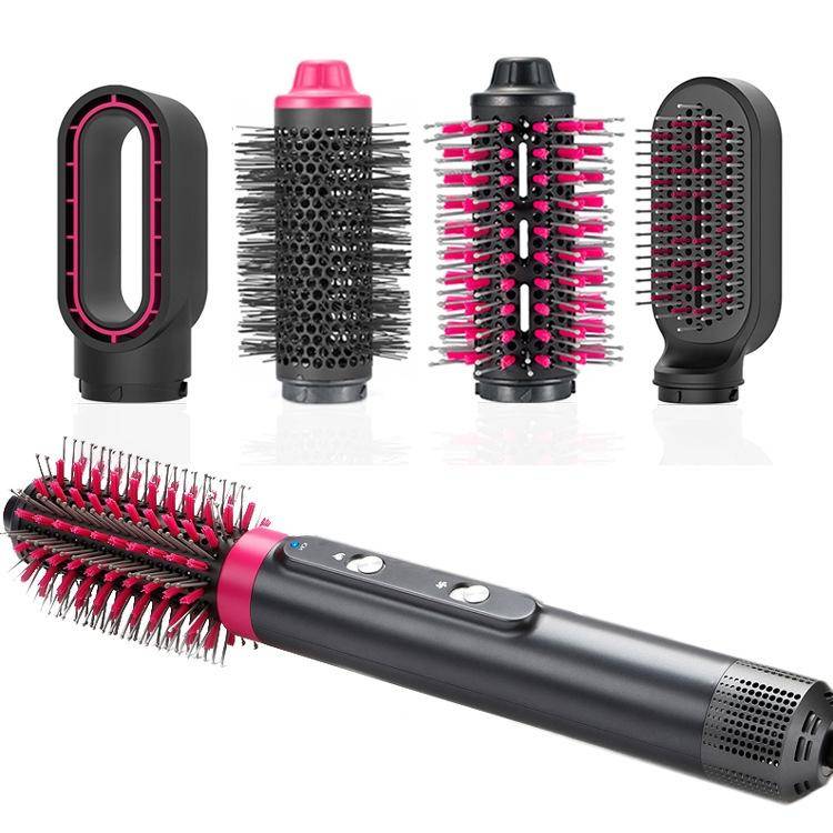 4 In 1 Hair Dryer Curling Straight Comb Hot Air Comb(AU Plug)