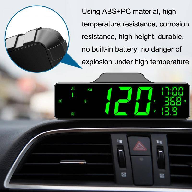 9.0 Inch Screen Car HUD Car Head-up Display Compass Multifunction GPS Speedometer
