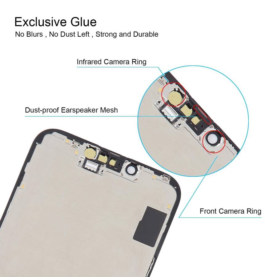 RJ inell LCD Screen For iPhone 14 with Digitizer Full Assembly