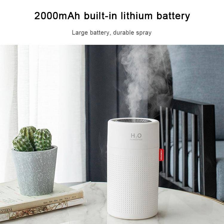750ml Large Capacity Air Humidifier USB Rechargeable Wireless Ultrasonic Aroma Essential Oil Diff...