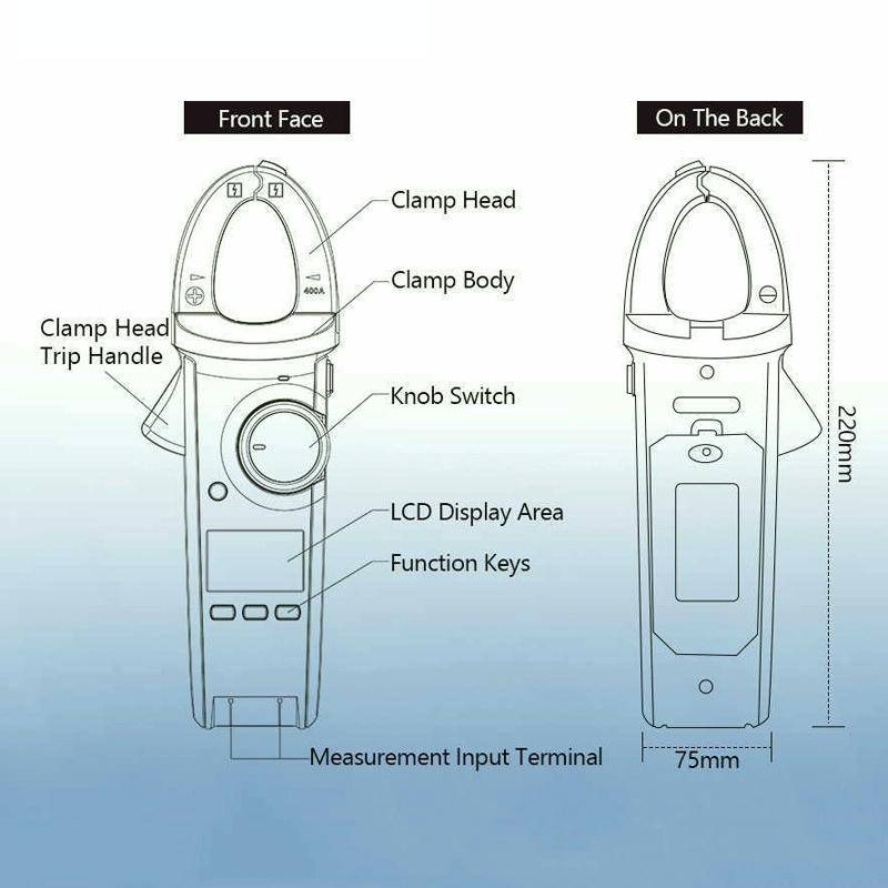 UNI-T UT213C Digital Clamp Meter AC DC Voltage Detector