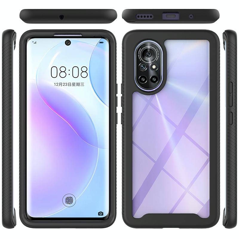 For Huawei nova 8 Starry Sky Solid Color Series Shockproof PC + TPU Phone Case(Purple)