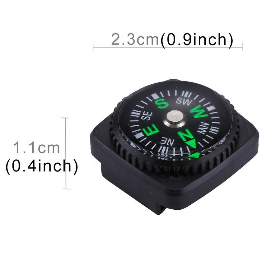 10 PCS 20mm Outdoor Sports Camping Hiking Pointer Guider Plastic Compass Hiker Navigation, Random...