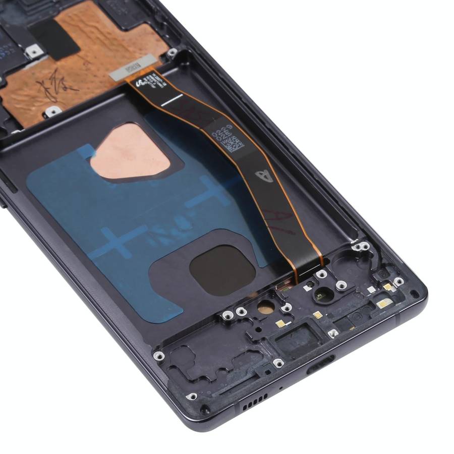 Original Super AMOLED Material LCD Screen and Digitizer Full Assembly with Frame for Galaxy S10 L...