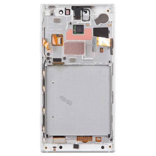 TFT LCD Screen for Nokia Lumia 830 Digitizer Full Assembly with Frame (Silver)