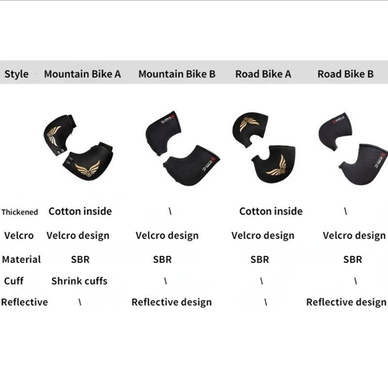 WHEEL UP Winter Bike Handlebar Gloves Bicycle Bar Thermal Mittens,Style: Road Bike Upgrade