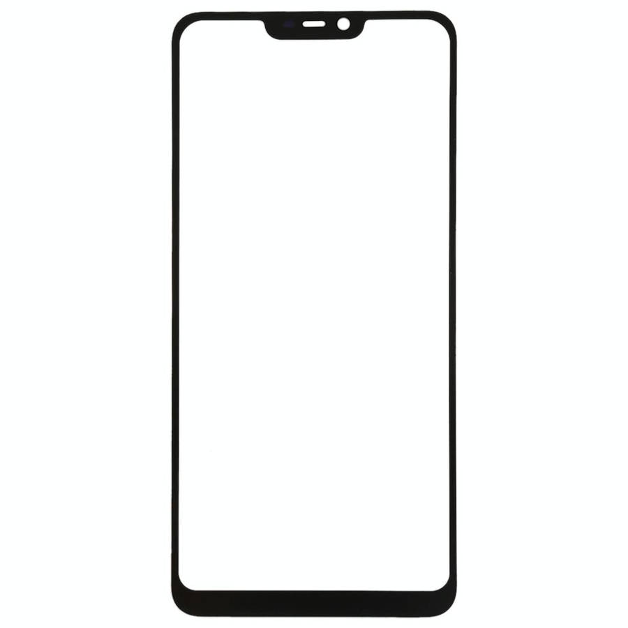 For OPPO A5 / A3s Front Screen Outer Glass Lens (Black)