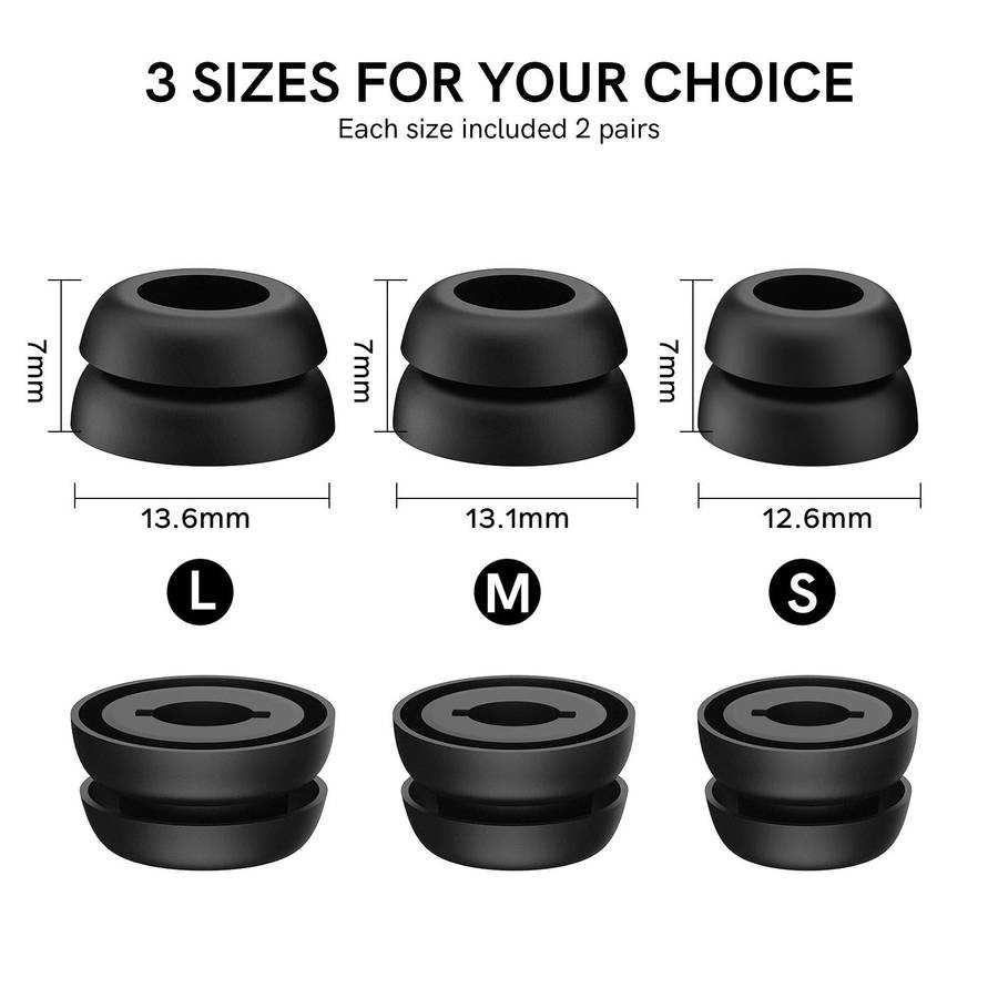 For Samsung Galaxy Buds Pro AhaStyle PT168 Silicone Earphone Earcups, Size:L(Black)