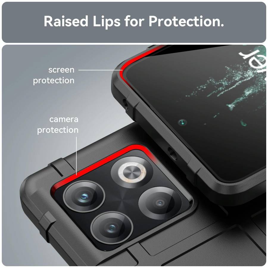 For OnePlus 10T Full Coverage Shockproof TPU Phone Case(Black)