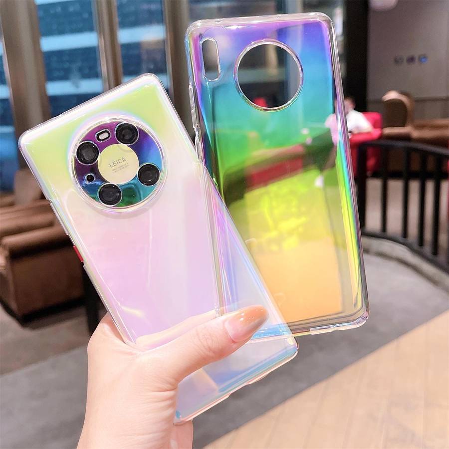 For Huawei Mate 30 Pro Colorful Electroplating PC Protective Case