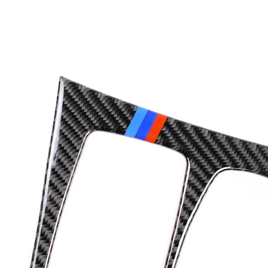 Car Carbon Fiber Tricolor Gear Panel Decorative Sticker for BMW X5 2008-2013 / X6 2009-2014, High...