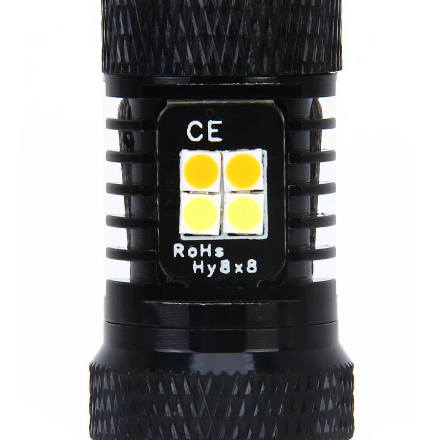 2 PCS Super Bright P13W DC 12V 5W 350LM Auto Car Fog Light with 16 SMD-3030 LED Bulbs Lamp, White...