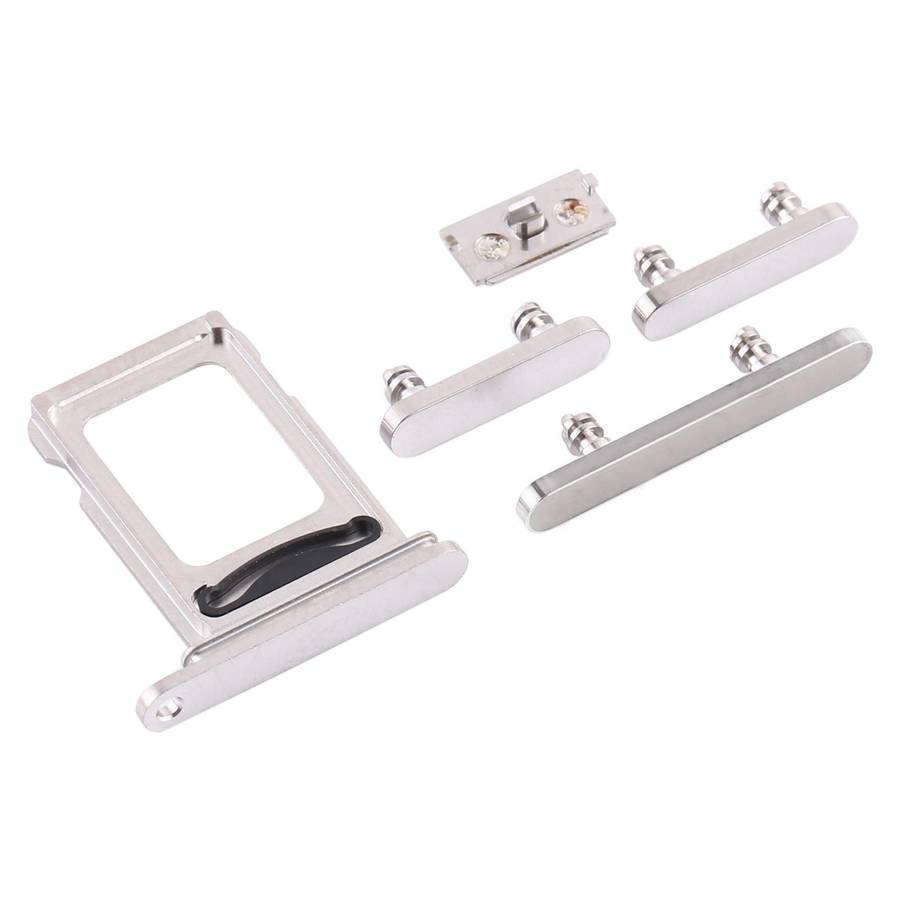 SIM Card Tray + SIM Card Tray + Side Keys for iPhone 12 Pro Max(White)