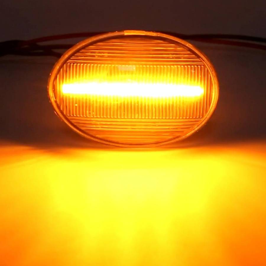 2 PCS DC12V / 3W Car LED Dynamic Blinker Side Lights Flowing Water Turn Signal Light for BMW Mini...