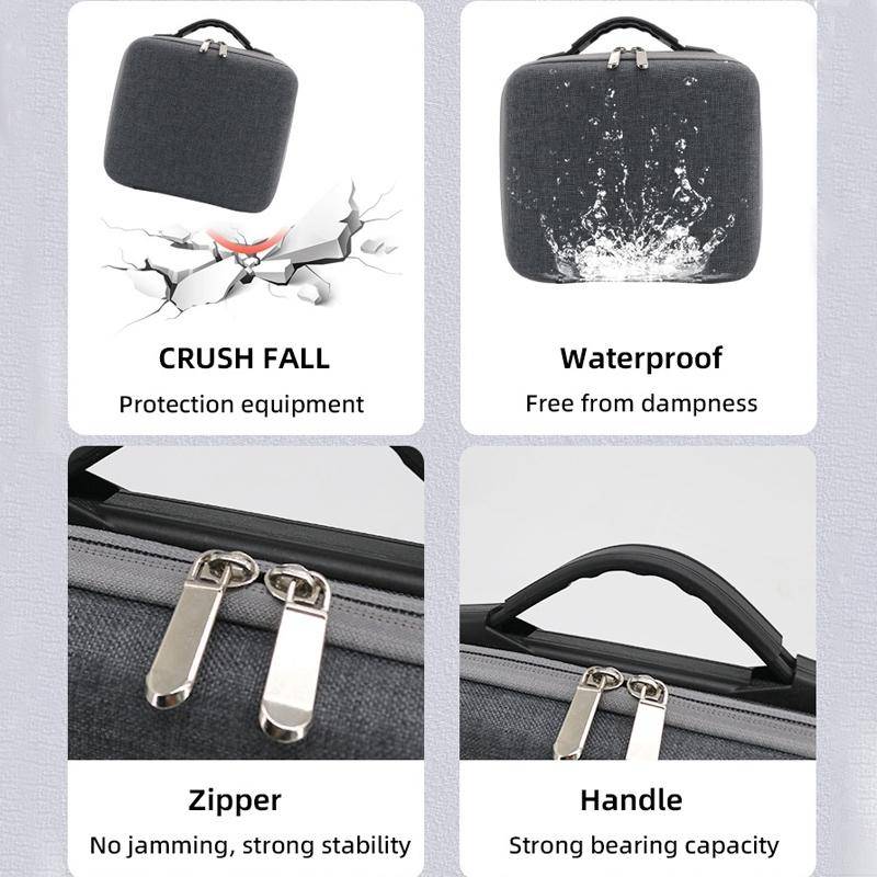 For DJI Osmo Pocket 3 Action Camera All-in-One Storage Bag Hand Cluth(Grey)