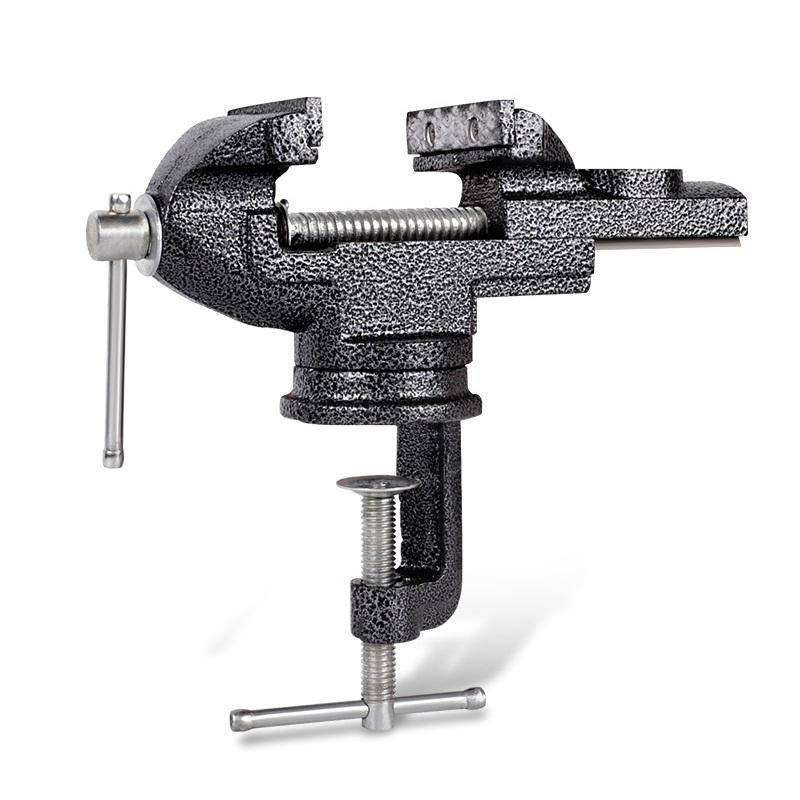 360-Degree Rotating Small Vise Table Flat Universal Table Clamp, Random Color Delivery, Size:60mm