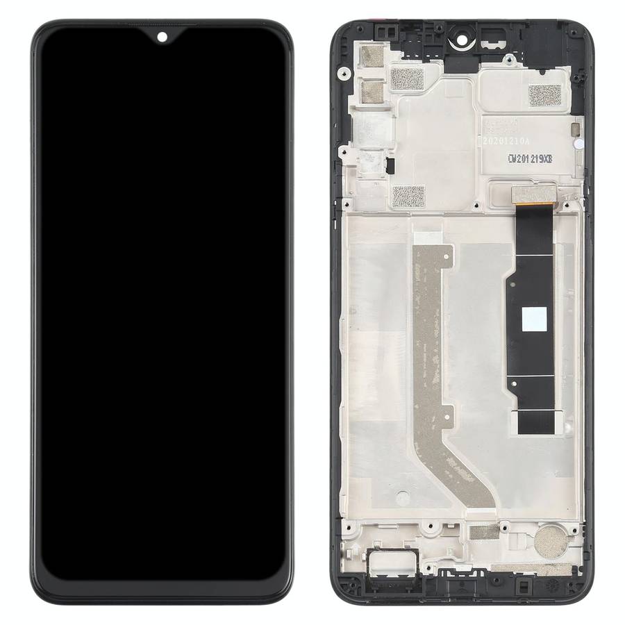 TFT LCD Screen for TCL 20 SE T761H Digitizer Full Assembly with Frame (Black)