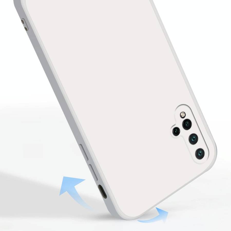 For Huawei nova 5 Pro Solid Color Imitation Liquid Silicone Straight Edge Dropproof Full Coverage...