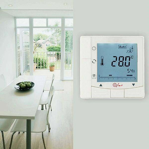 Electric Floor Heating System LCD Display Programmable Room Thermostat(Black)