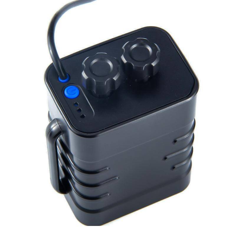 6 Sections 18650 Battery Multi-function Mobile Power Box with 12.4v Round Head & 5v USB Dual Volt...