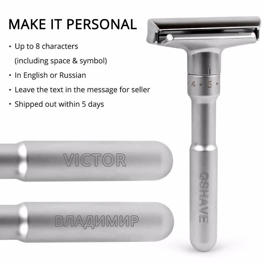 Adjustable Safety Razor Double Edge Classic Mens Shaving Hair Removal Shaver with 5 Blades(Silver...