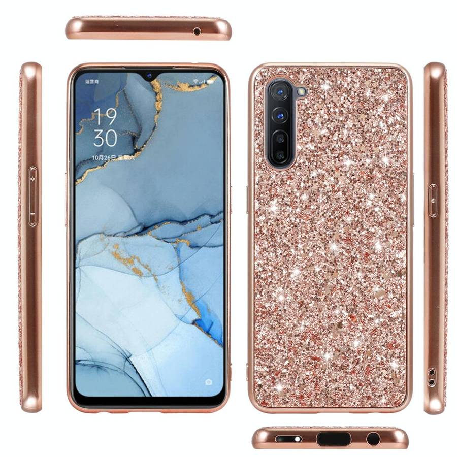 Glitter Powder Shockproof TPU Protective Case(Red)