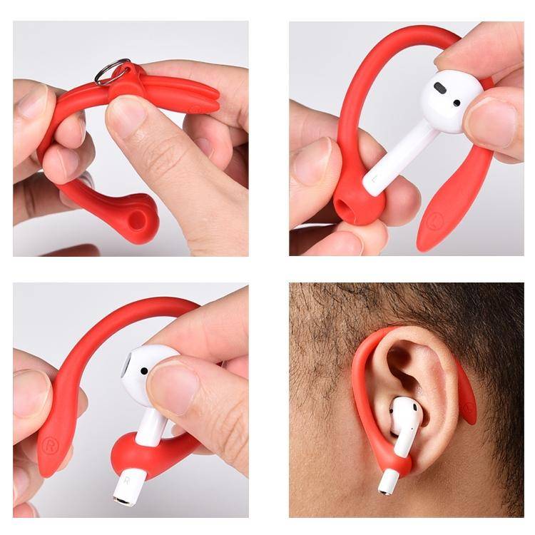 For AirPods 1 / 2 / AirPods Pro / Huawei FreeBuds 3 Wireless Earphones Silicone Anti-lost Lanyard...