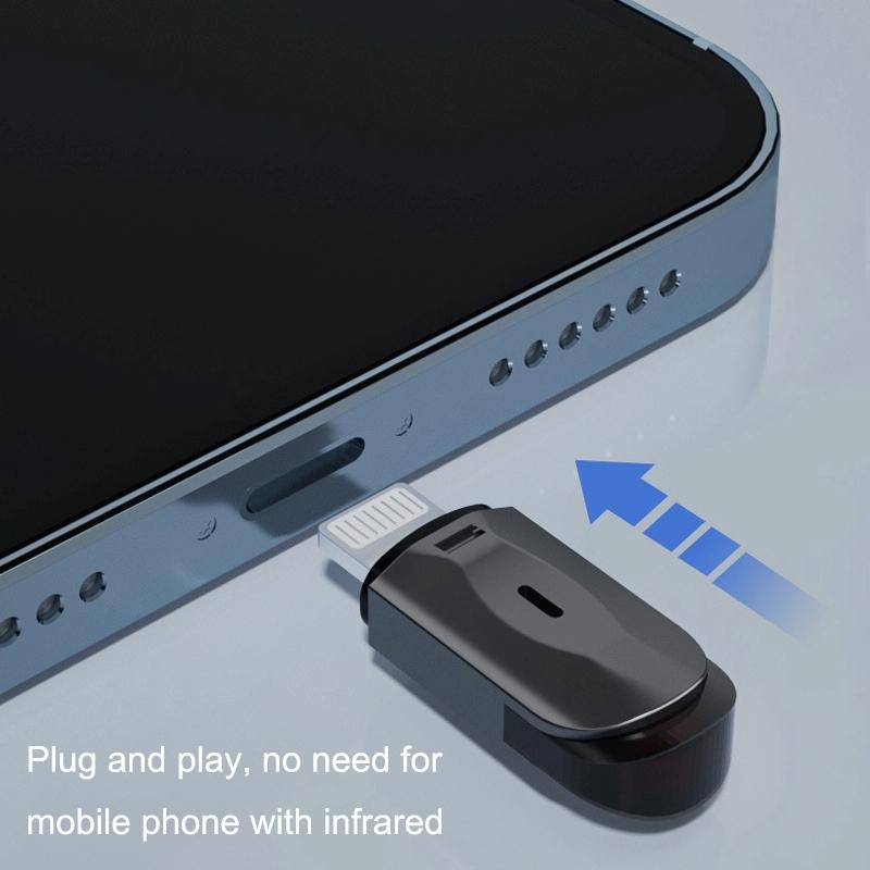 R10 Phone Smart Infrared Transmitter Learning Type Long Distance Remote Control, Interface: Type-...