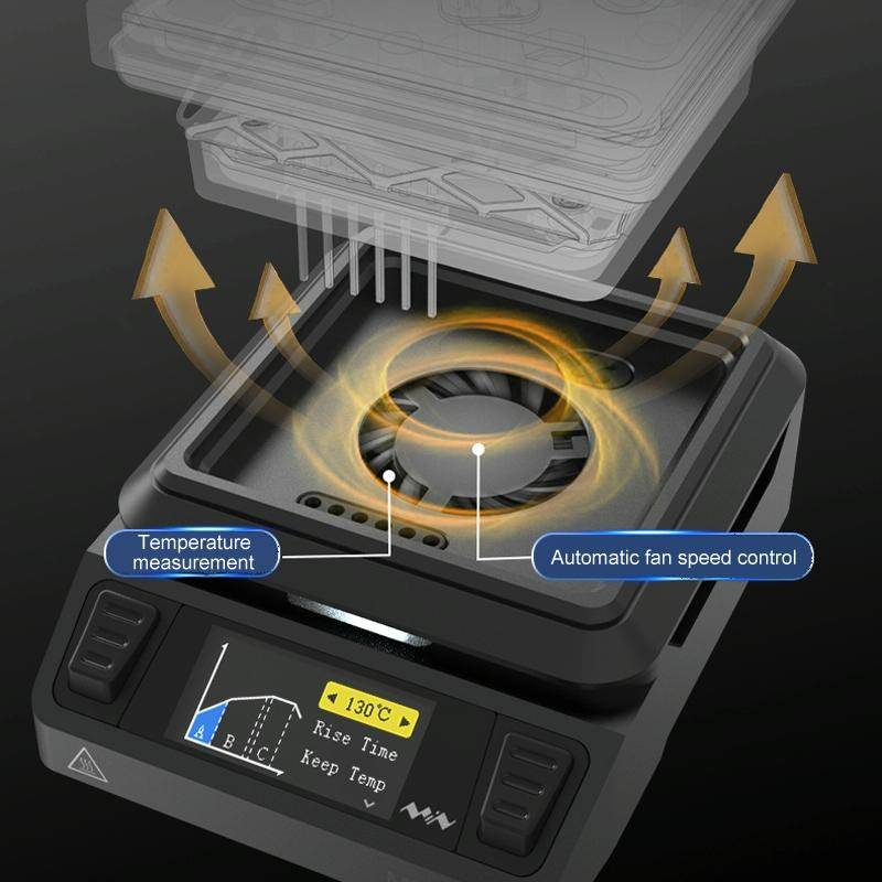MINIWARE MHP50 Support PD/DC Power Supply 150W High Power Mini Thermostat Heating Station, Model: B5