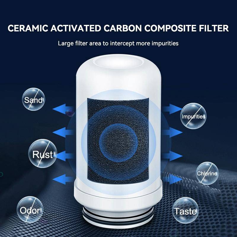 WHEELTON WHT-F202 Kitchen Faucet Filter Water Purifier Ceramic Core Stainless Steel Filter