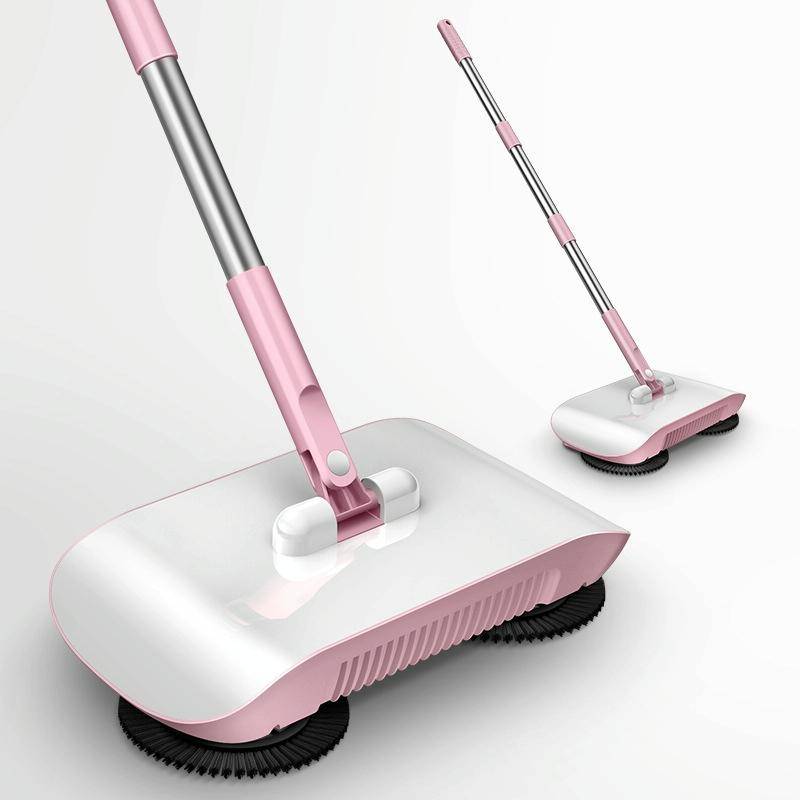 X2 Gear-assisted Walk-behind Sweeper, Specification: with 1 Rag(Pink)