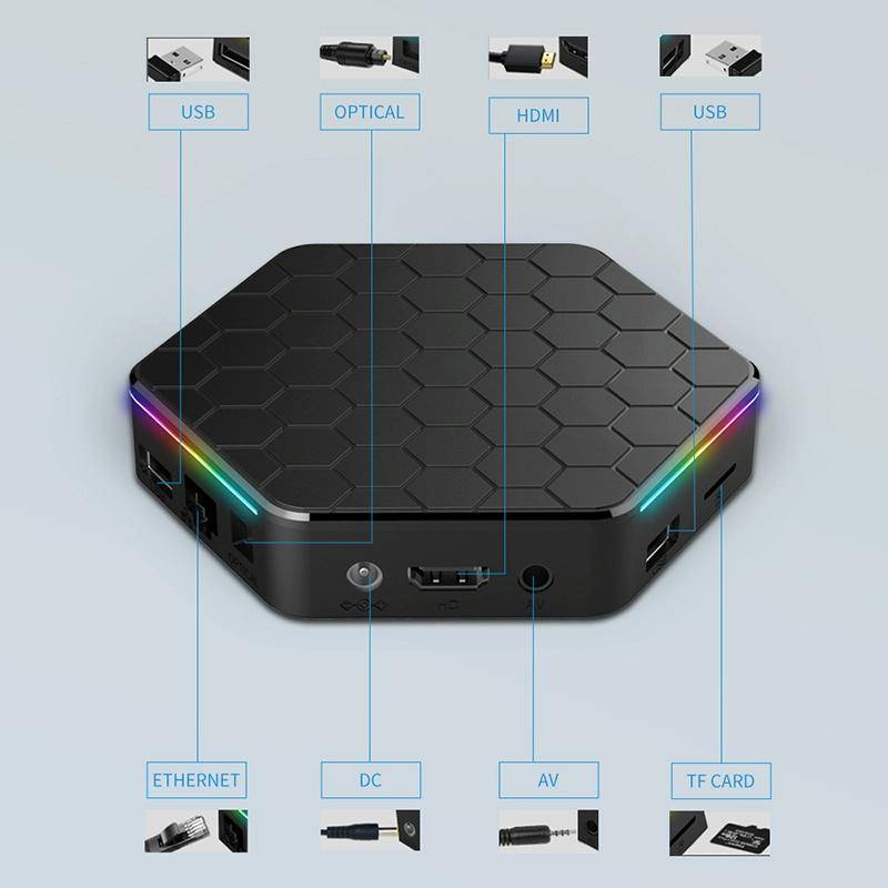 T95Z Plus 8K WiFi6 Android 12.0 Smart TV Box with Remote Control, 4GB+64GB, Allwinner H618 Quad-C...