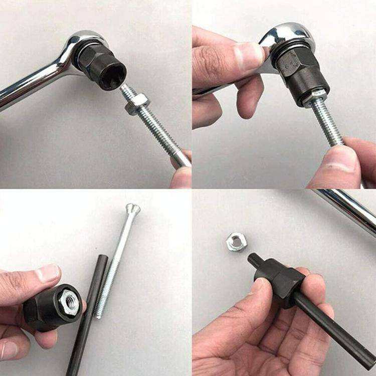 10 PCS / Set Nut Extractor Screw Removal Tool Break Wire Bolt Extractor Short