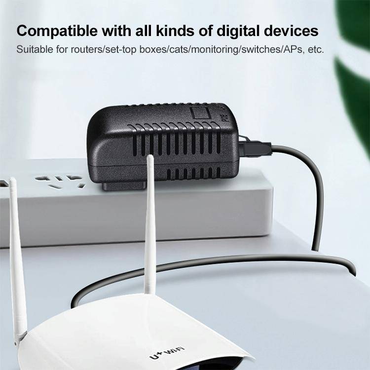 12V 1A Router AP Wireless POE / LAD Power Adapter(EU Plug)